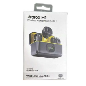 میکروفون یقه ای بی سیم آراروکس مدل M1 Dual رابط جک 3.5 میلی متری و Type-C و Lightning
